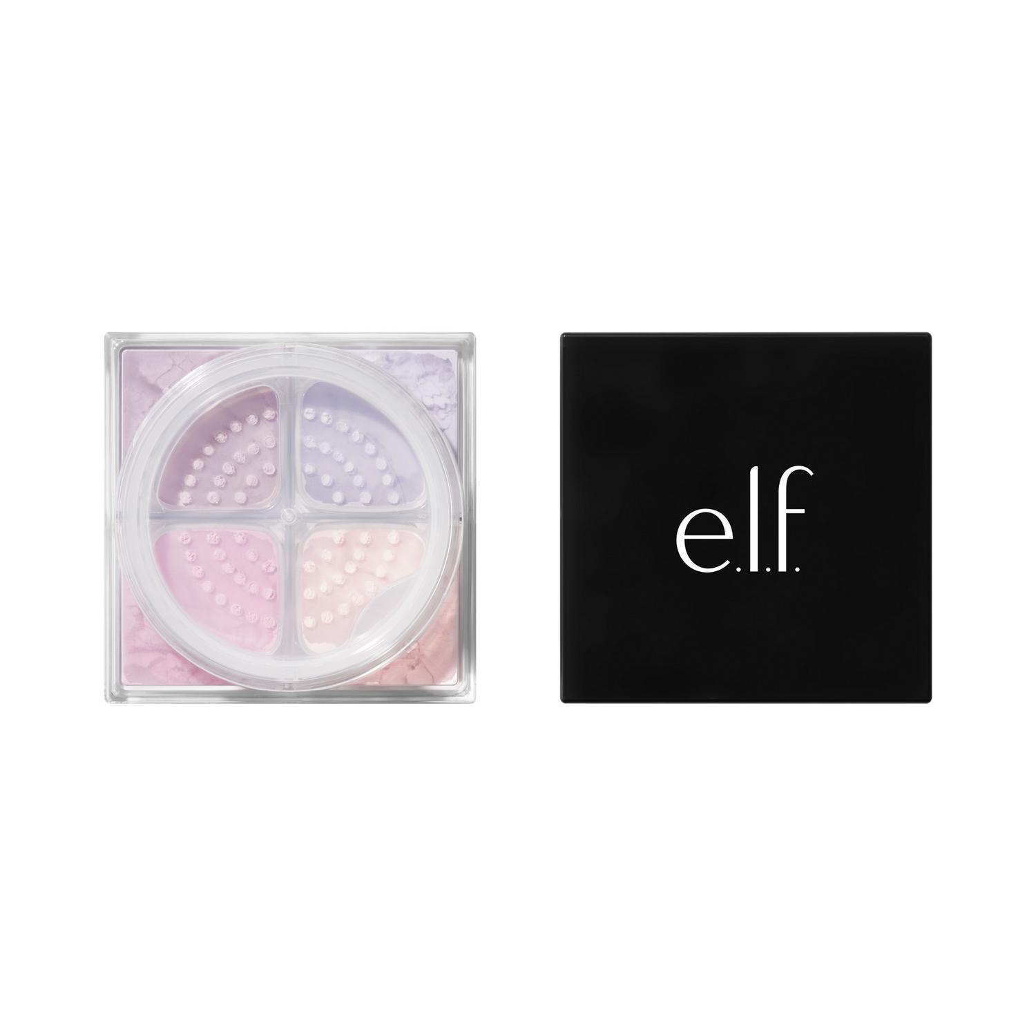 E.L.F. SET IT BRIGHT CORRECTING & BRIGHTENING SETTING POWDER QUAD (CUARTETO DE POLVO SUELTO PARA ROSTRO)